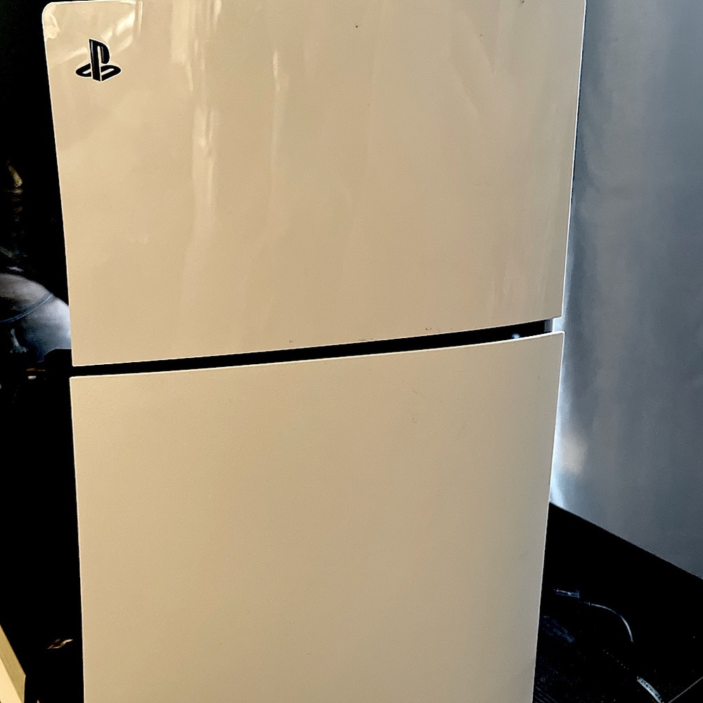 White PlayStation Console